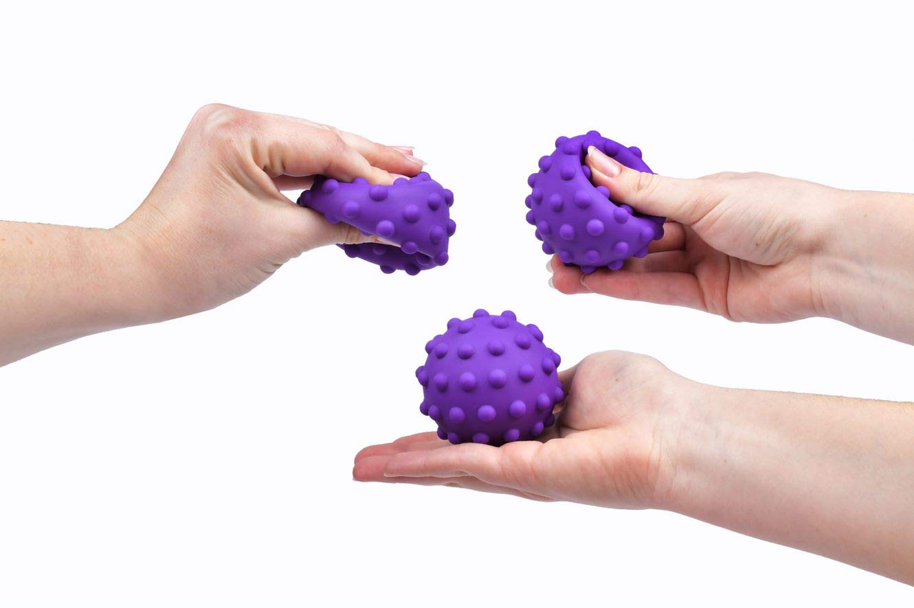 FANCY Baby Sensorik Balls - Babyspielzeug ab 0 3 6 8 Monate, Greifball für Babys, Multi Texturierte Motorikspielzeug, Massagebälle, Mehrere Größen Spielzeug, Baby Ball (Taktiliki) (L)