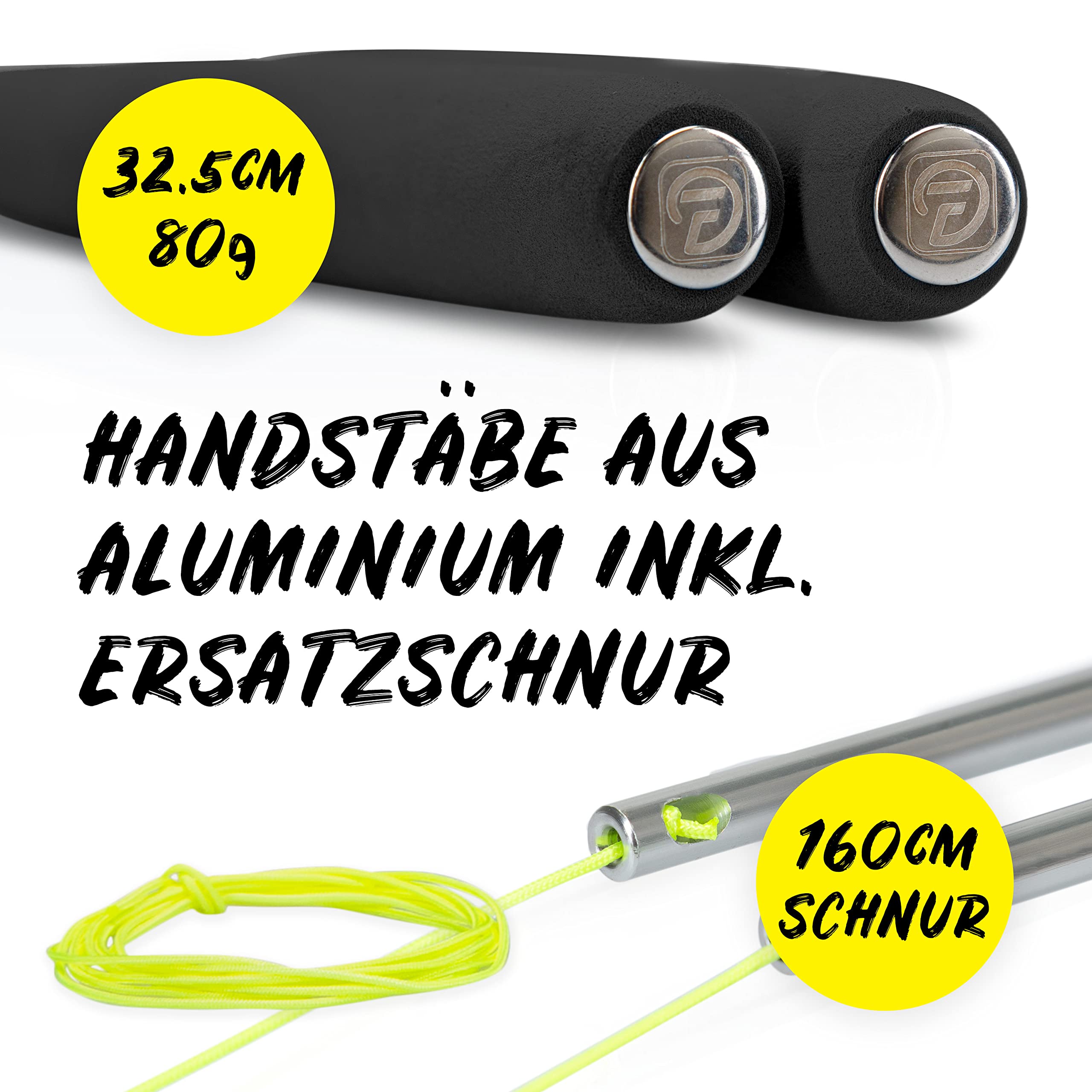 Diabolo Freizeitsport Jonglier-Set Pro mit kugelgelagertem Diabolo (türkis), Handsticks aus Aluminium, Ersatzschnur (160cm) und Gedruckter Anleitung - mit Geschenkverpackung ideal zum Verschenken