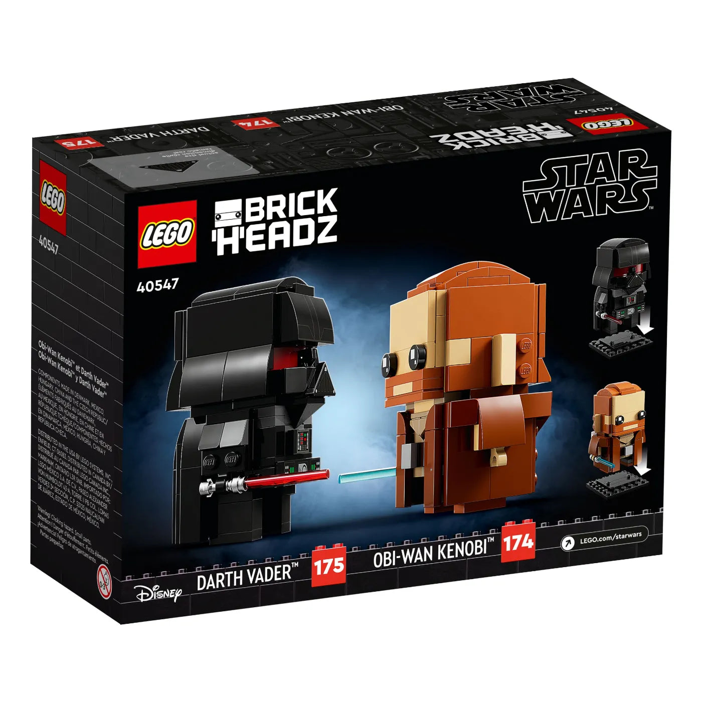 LEGO® BrickHeadz 40547 Obi-Wan Kenobi™ &amp; Darth Vader™
