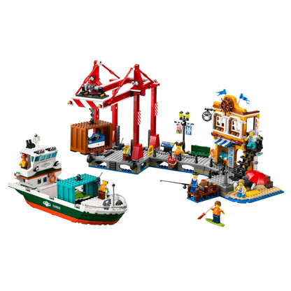 LEGO® City 60422 Hafen mit Frachtschiff