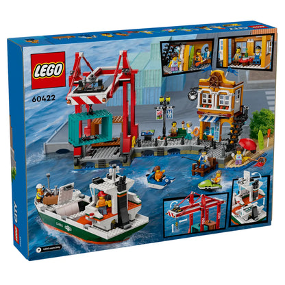 LEGO® City 60422 Hafen mit Frachtschiff