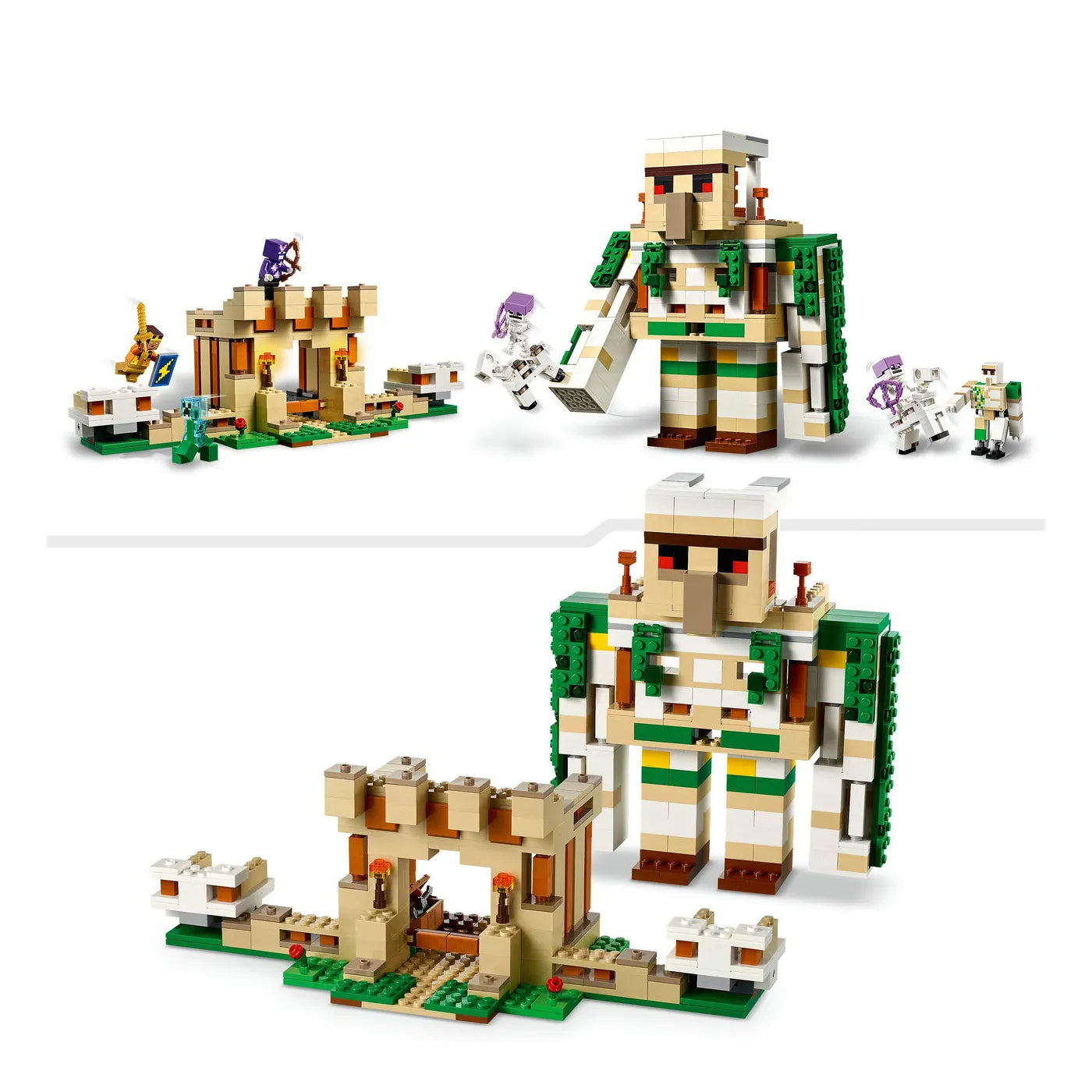 LEGO® Minecraft® 21250 Die Eisengolem-Festung