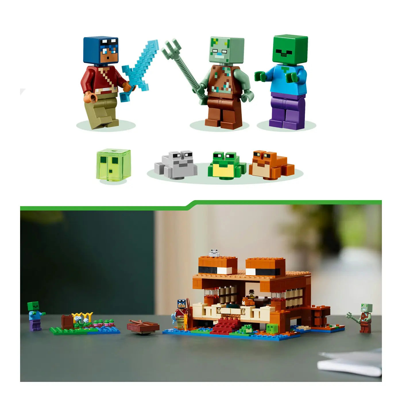 LEGO® Minecraft® 21256 Das Froschhaus