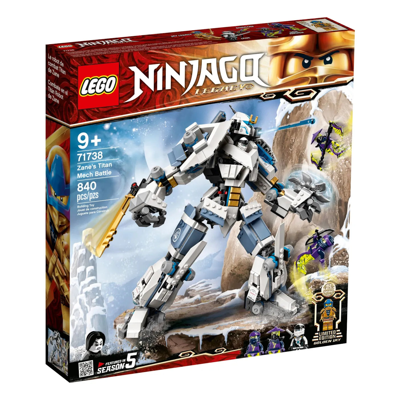 LEGO® NINJAGO® 71738 Zanes Titan-Mech