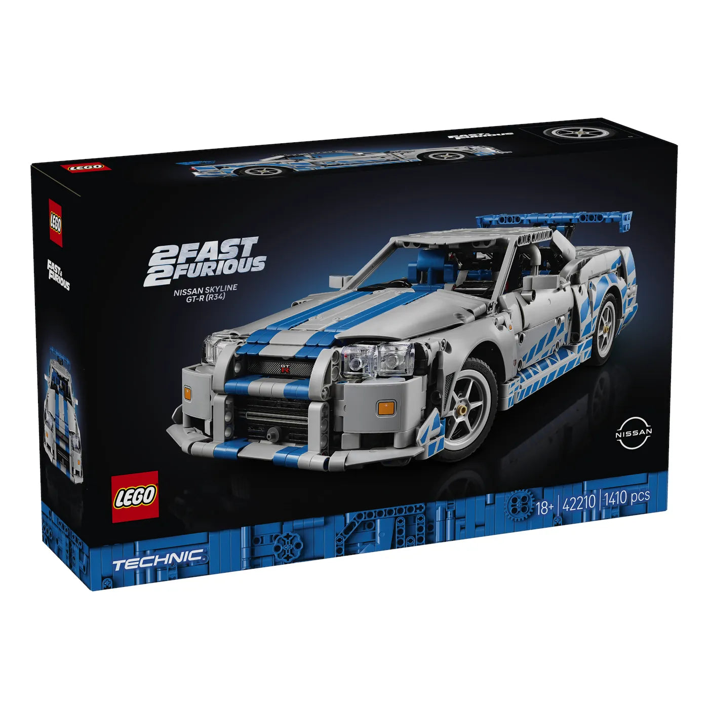 LEGO® Technic 42210 2 Fast 2 Furious Nissan Skyline GT-R (R34) Flitzer