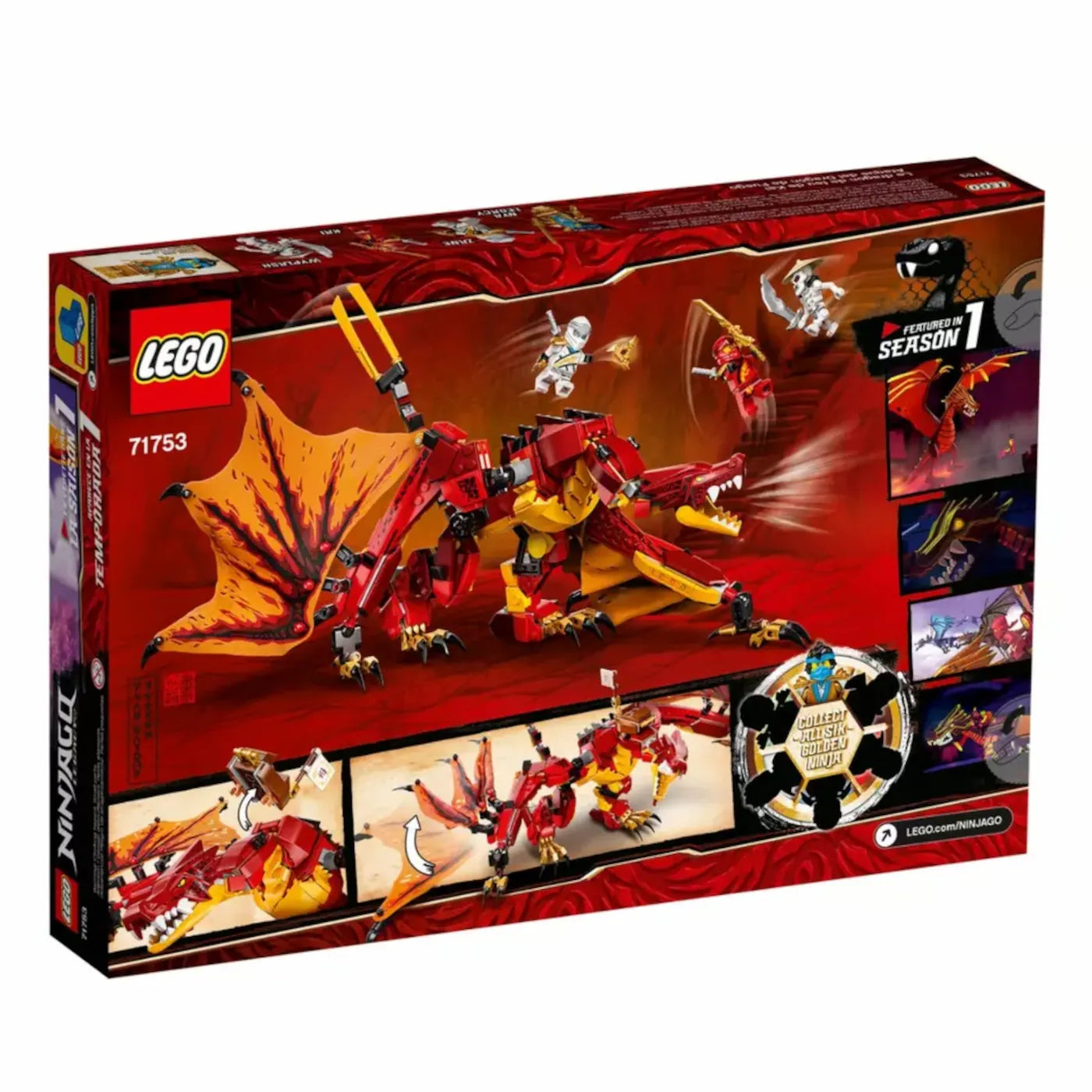 LEGO® NINJAGO® Legacy 71753 Kais Feuerdrache